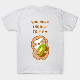 You Hold the Keys to My Heart Kiwi Sloth T-Shirt